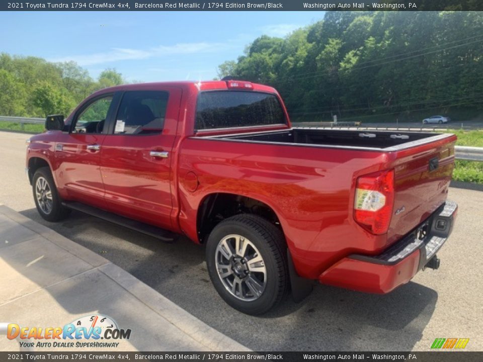 2021 Toyota Tundra 1794 CrewMax 4x4 Barcelona Red Metallic / 1794 Edition Brown/Black Photo #2