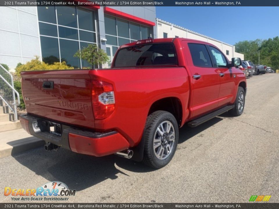 2021 Toyota Tundra 1794 CrewMax 4x4 Barcelona Red Metallic / 1794 Edition Brown/Black Photo #12