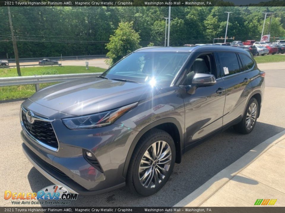 2021 Toyota Highlander Platinum AWD Magnetic Gray Metallic / Graphite Photo #11