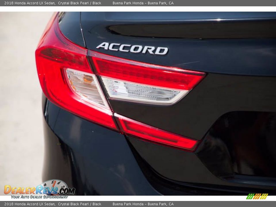 2018 Honda Accord LX Sedan Crystal Black Pearl / Black Photo #12