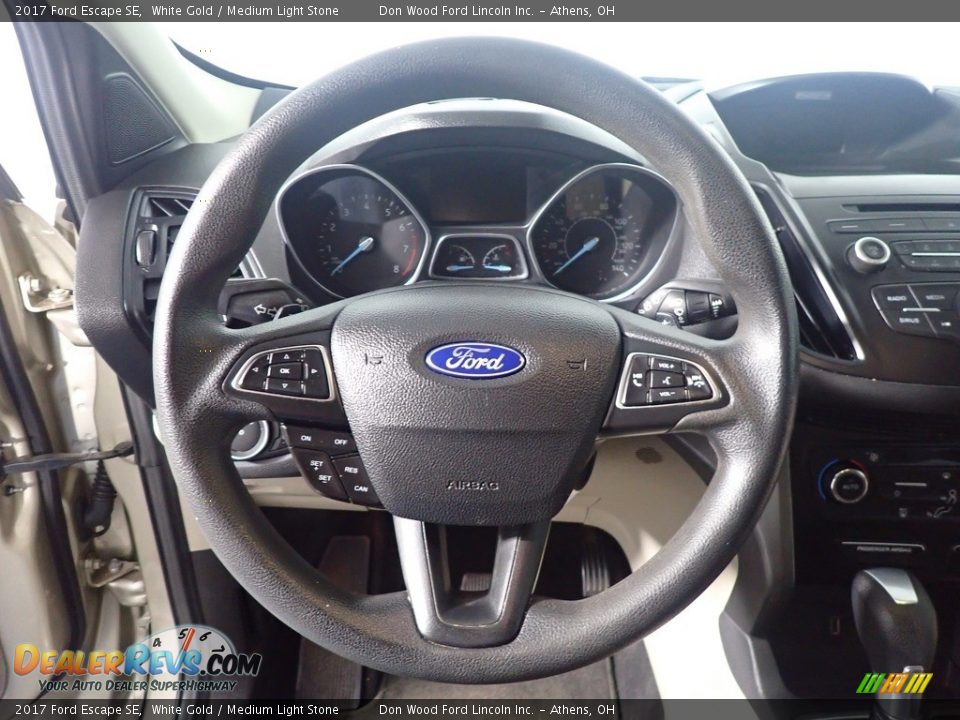 2017 Ford Escape SE White Gold / Medium Light Stone Photo #28