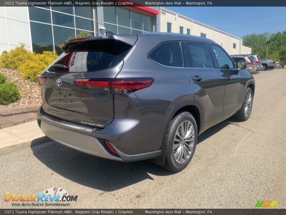 2021 Toyota Highlander Platinum AWD Magnetic Gray Metallic / Graphite Photo #13