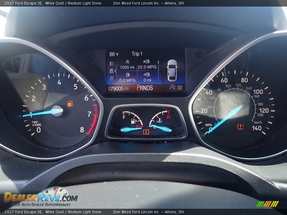 2017 Ford Escape SE White Gold / Medium Light Stone Photo #29