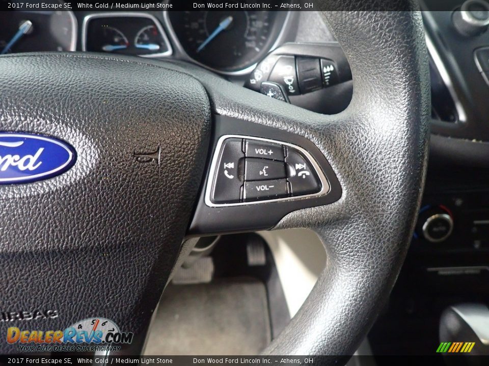 2017 Ford Escape SE White Gold / Medium Light Stone Photo #31
