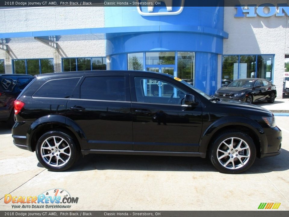 Pitch Black 2018 Dodge Journey GT AWD Photo #4