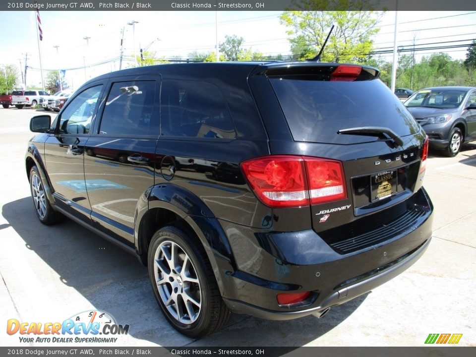 2018 Dodge Journey GT AWD Pitch Black / Black Photo #9