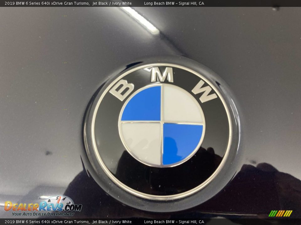 2019 BMW 6 Series 640i xDrive Gran Turismo Jet Black / Ivory White Photo #8
