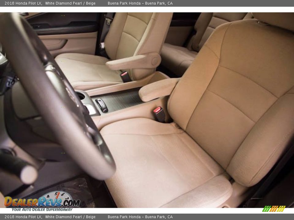 2018 Honda Pilot LX White Diamond Pearl / Beige Photo #16