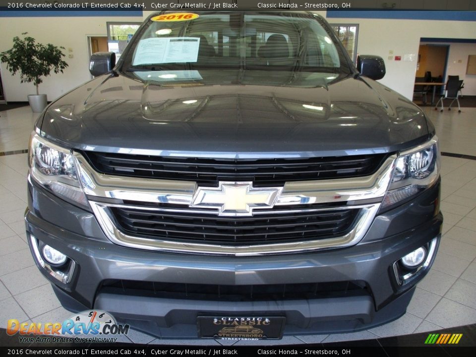 2016 Chevrolet Colorado LT Extended Cab 4x4 Cyber Gray Metallic / Jet Black Photo #2