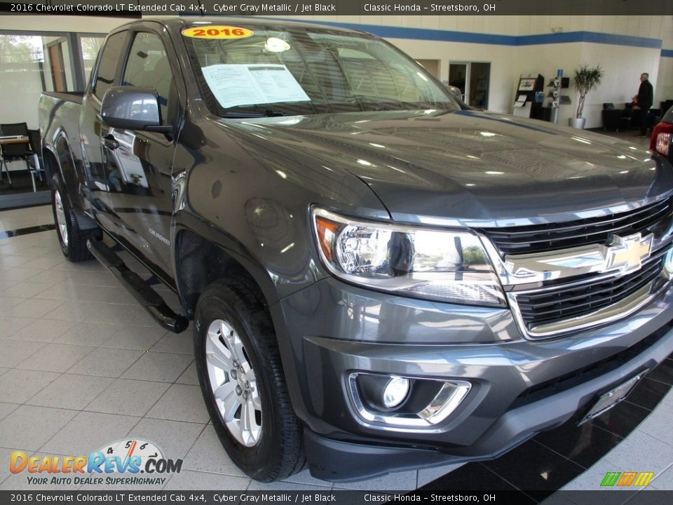 2016 Chevrolet Colorado LT Extended Cab 4x4 Cyber Gray Metallic / Jet Black Photo #3