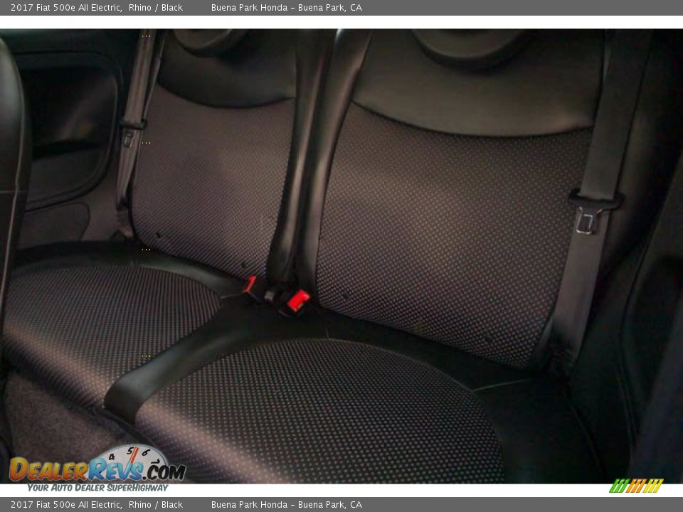 Rear Seat of 2017 Fiat 500e All Electric Photo #4