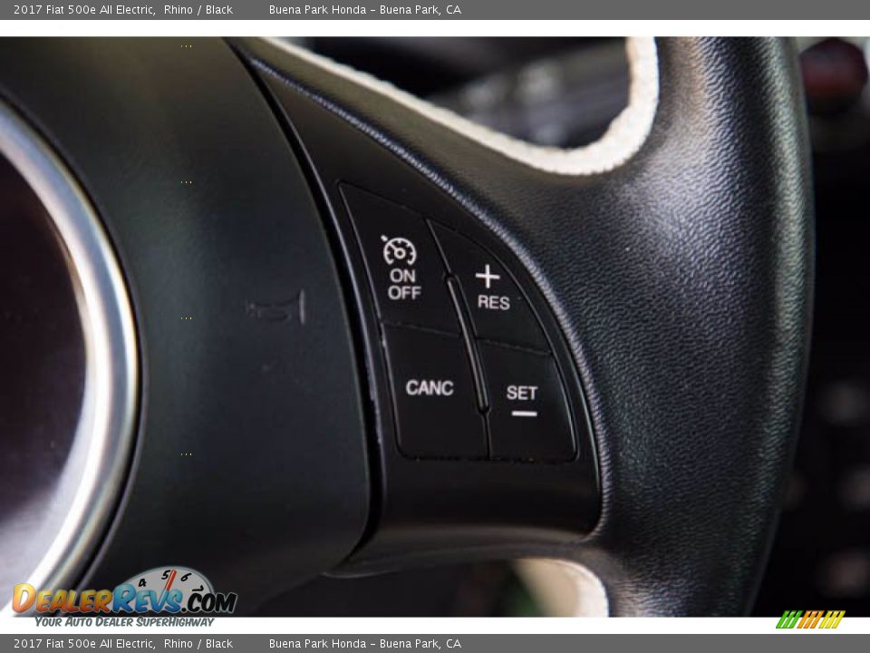 2017 Fiat 500e All Electric Steering Wheel Photo #15