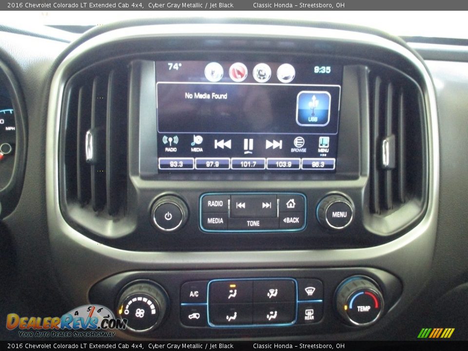 2016 Chevrolet Colorado LT Extended Cab 4x4 Cyber Gray Metallic / Jet Black Photo #31
