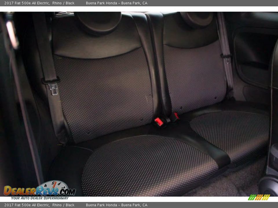 Rear Seat of 2017 Fiat 500e All Electric Photo #19
