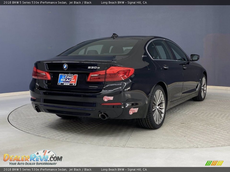 2018 BMW 5 Series 530e iPerfomance Sedan Jet Black / Black Photo #5