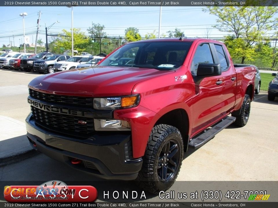2019 Chevrolet Silverado 1500 Custom Z71 Trail Boss Double Cab 4WD Cajun Red Tintcoat / Jet Black Photo #1