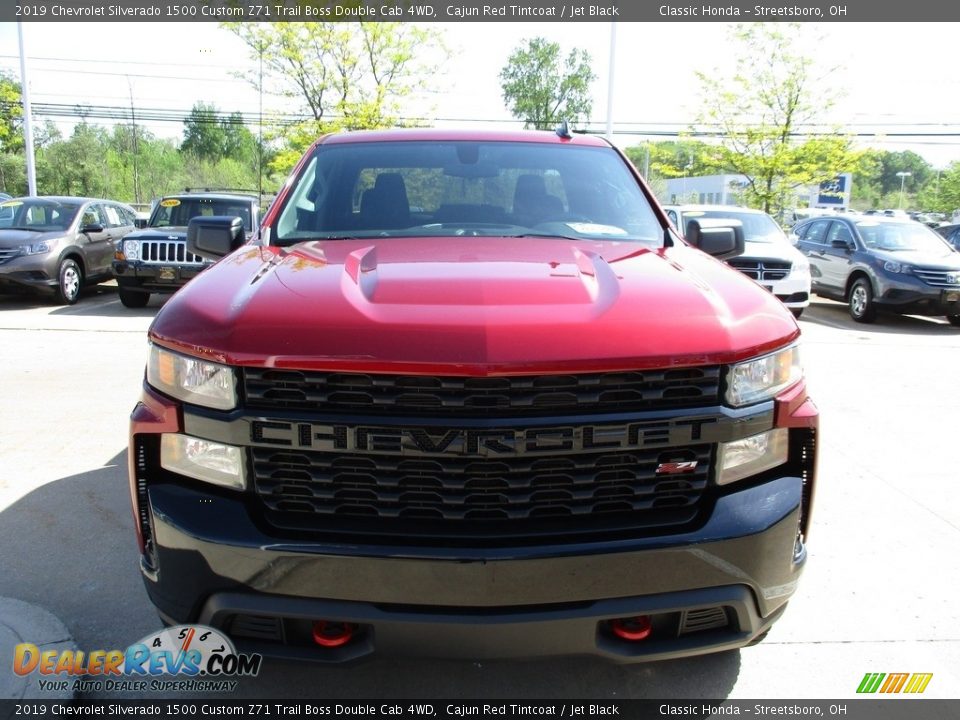 2019 Chevrolet Silverado 1500 Custom Z71 Trail Boss Double Cab 4WD Cajun Red Tintcoat / Jet Black Photo #2