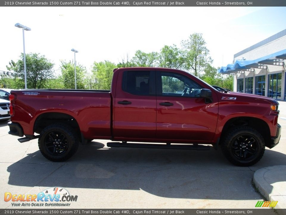 2019 Chevrolet Silverado 1500 Custom Z71 Trail Boss Double Cab 4WD Cajun Red Tintcoat / Jet Black Photo #4