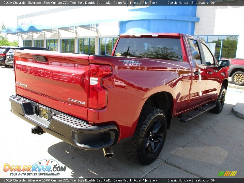 2019 Chevrolet Silverado 1500 Custom Z71 Trail Boss Double Cab 4WD Cajun Red Tintcoat / Jet Black Photo #7