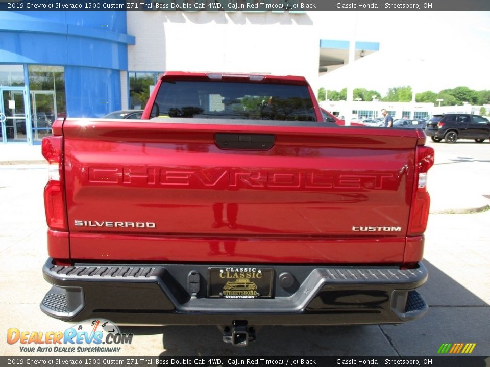 2019 Chevrolet Silverado 1500 Custom Z71 Trail Boss Double Cab 4WD Cajun Red Tintcoat / Jet Black Photo #8