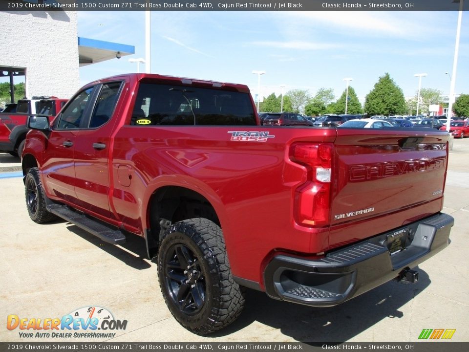 2019 Chevrolet Silverado 1500 Custom Z71 Trail Boss Double Cab 4WD Cajun Red Tintcoat / Jet Black Photo #9