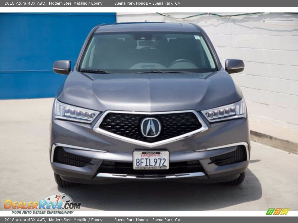 2018 Acura MDX AWD Modern Steel Metallic / Ebony Photo #7