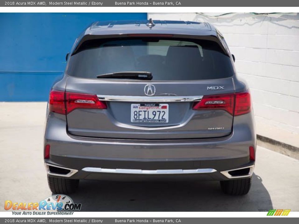 2018 Acura MDX AWD Modern Steel Metallic / Ebony Photo #11