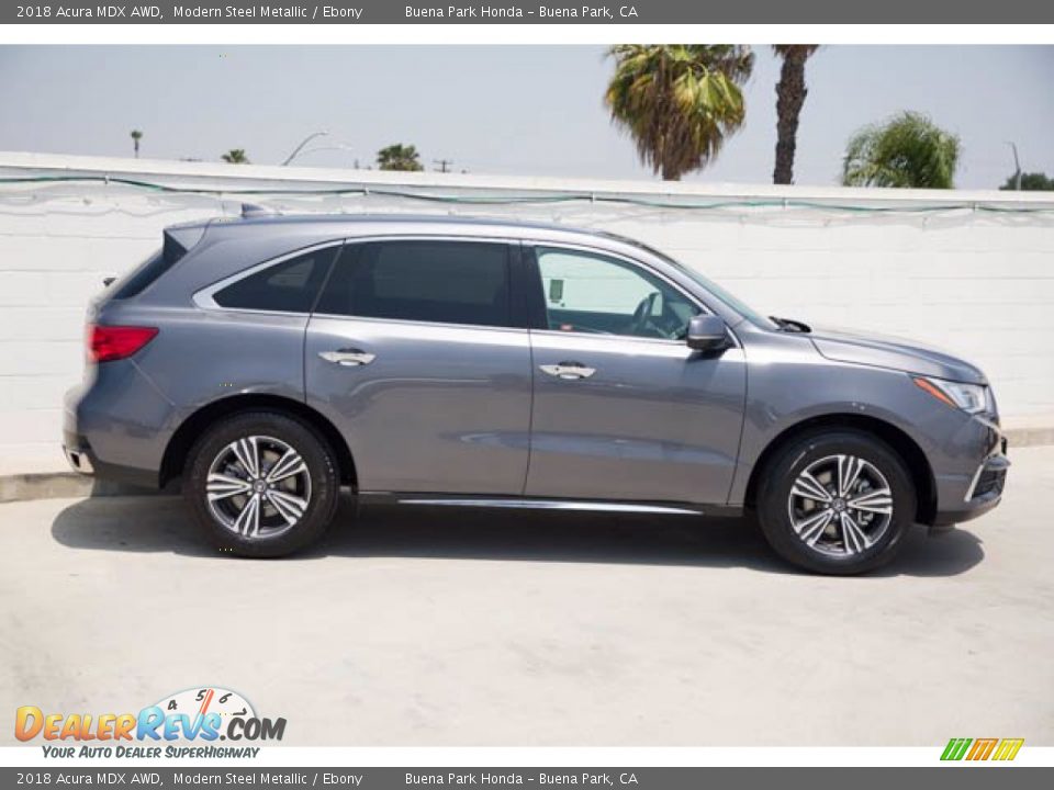 2018 Acura MDX AWD Modern Steel Metallic / Ebony Photo #14