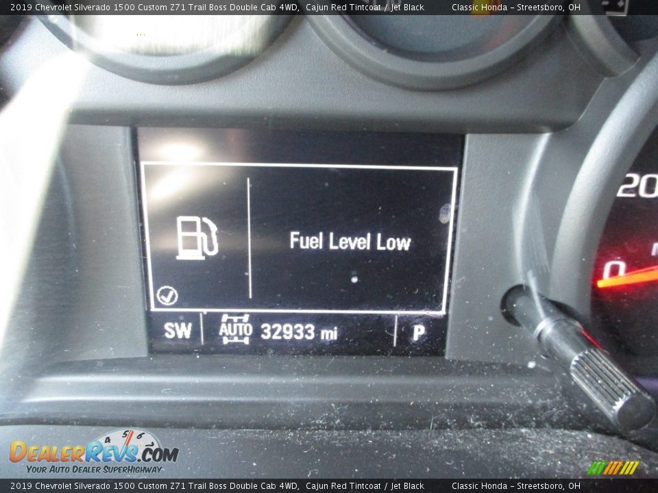 2019 Chevrolet Silverado 1500 Custom Z71 Trail Boss Double Cab 4WD Cajun Red Tintcoat / Jet Black Photo #31