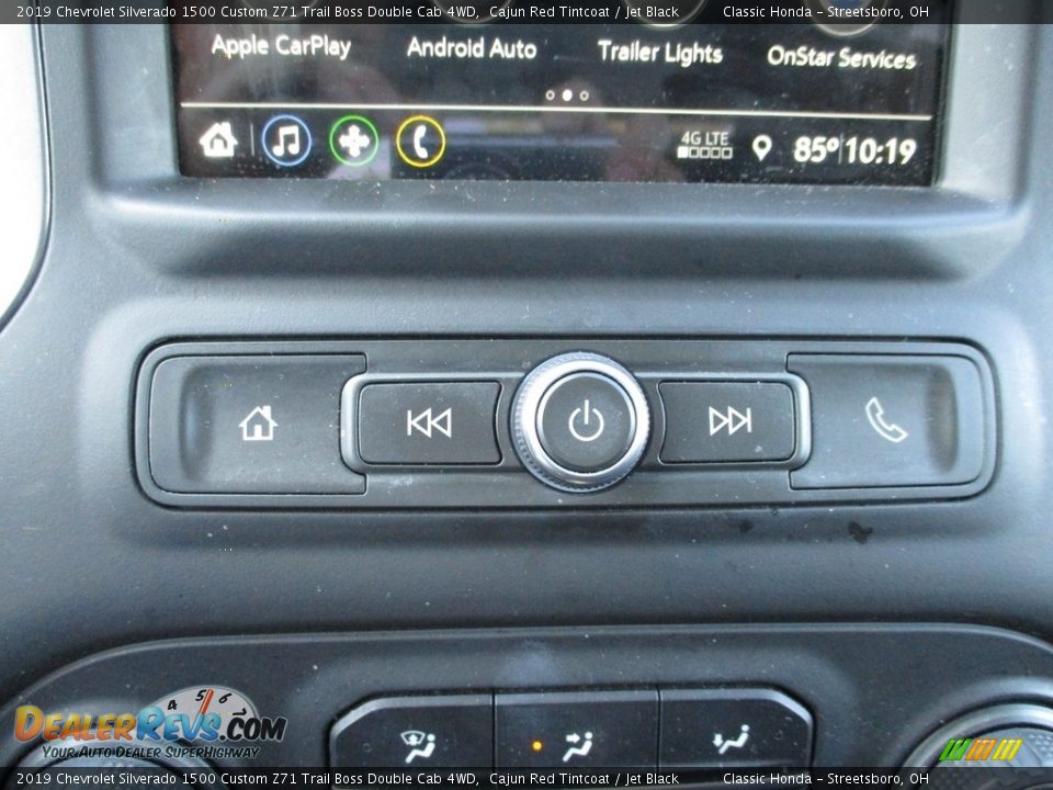 2019 Chevrolet Silverado 1500 Custom Z71 Trail Boss Double Cab 4WD Cajun Red Tintcoat / Jet Black Photo #34