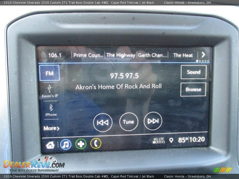 2019 Chevrolet Silverado 1500 Custom Z71 Trail Boss Double Cab 4WD Cajun Red Tintcoat / Jet Black Photo #36
