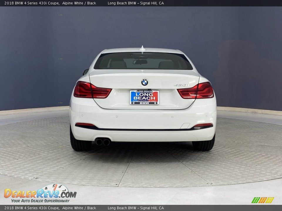 2018 BMW 4 Series 430i Coupe Alpine White / Black Photo #4