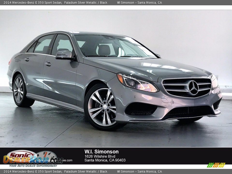 2014 Mercedes-Benz E 350 Sport Sedan Paladium Silver Metallic / Black Photo #1