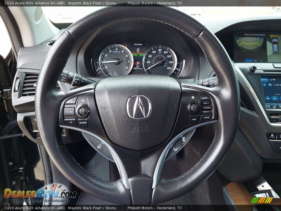 2019 Acura MDX Advance SH-AWD Majestic Black Pearl / Ebony Photo #15
