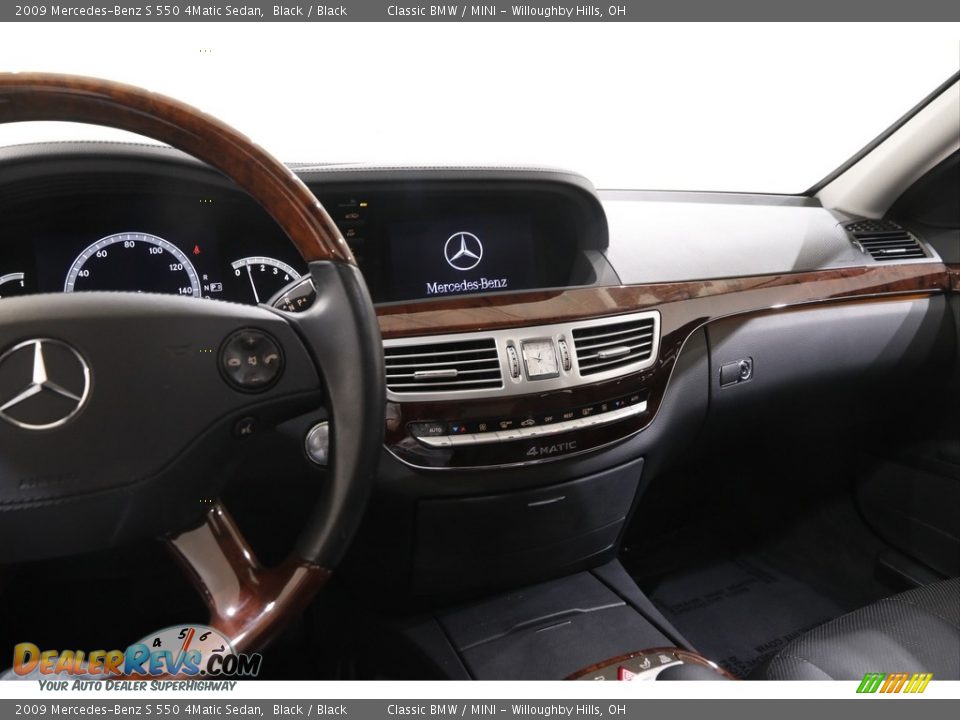 2009 Mercedes-Benz S 550 4Matic Sedan Black / Black Photo #10