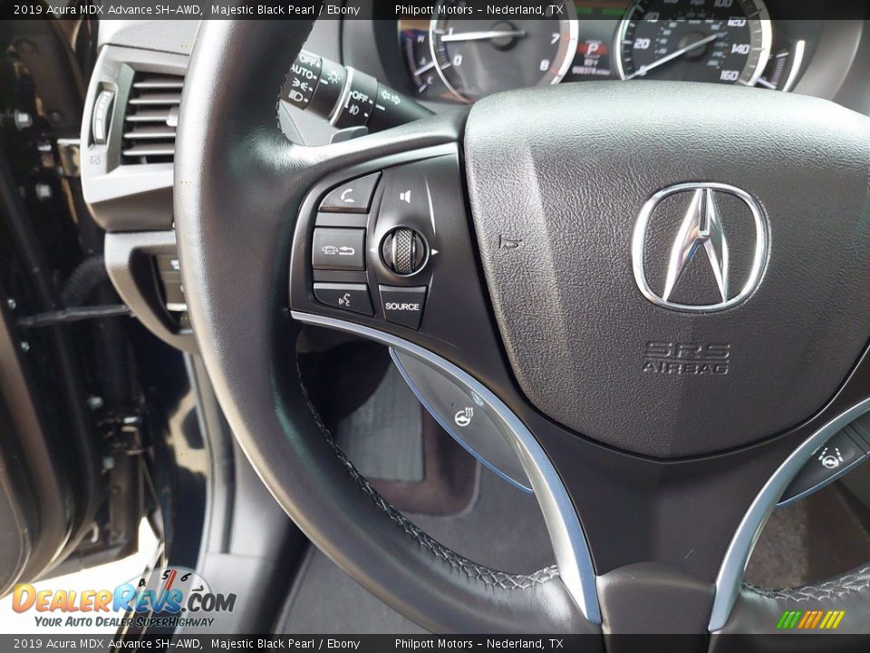 2019 Acura MDX Advance SH-AWD Majestic Black Pearl / Ebony Photo #16