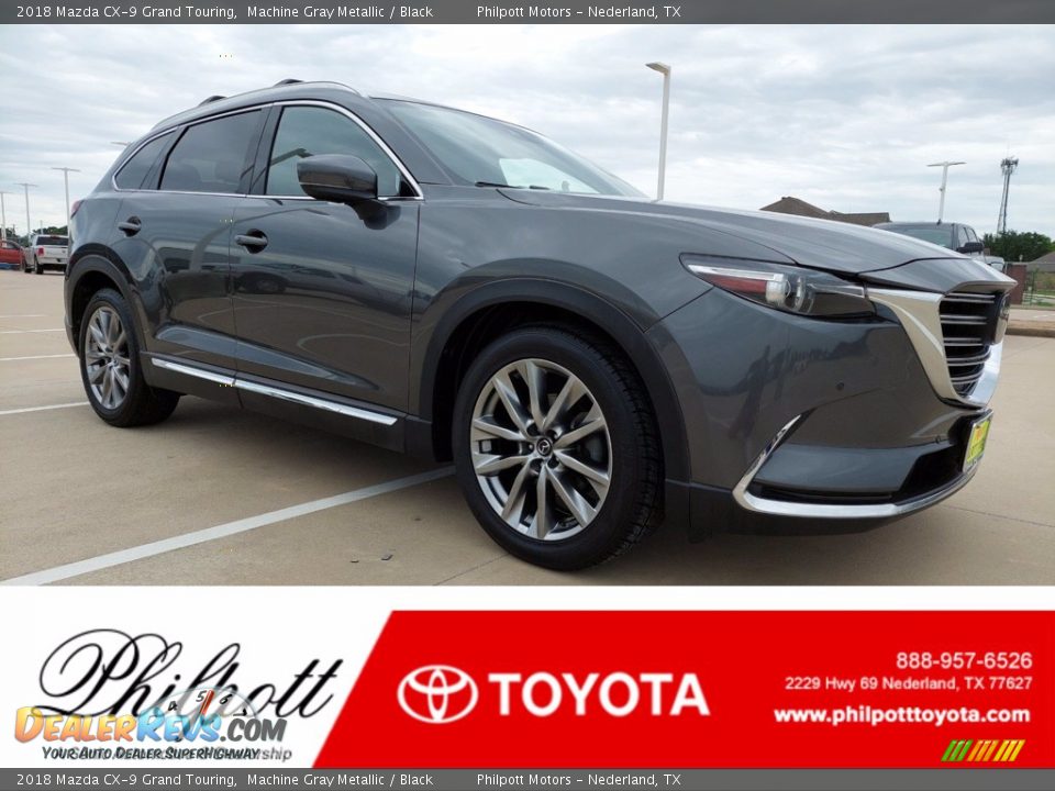 2018 Mazda CX-9 Grand Touring Machine Gray Metallic / Black Photo #1