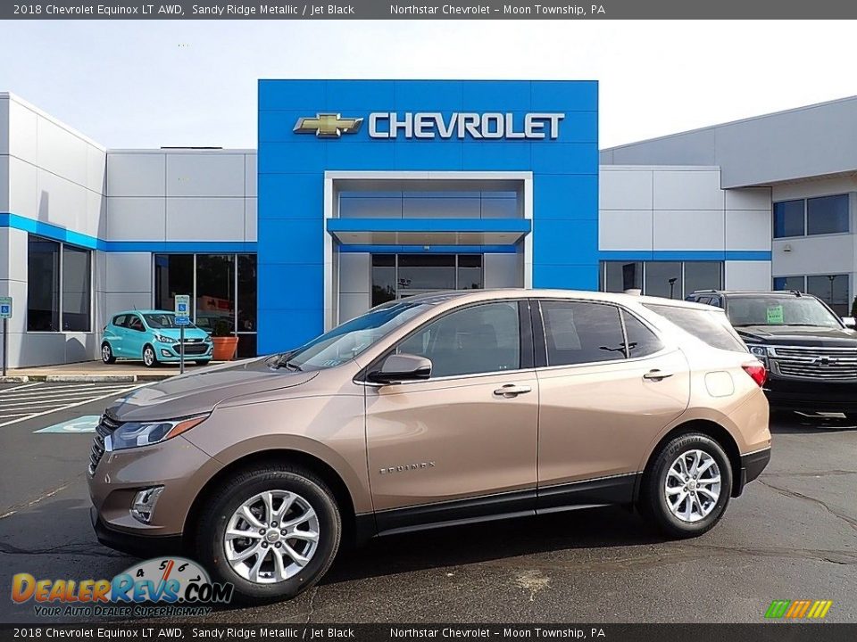 2018 Chevrolet Equinox LT AWD Sandy Ridge Metallic / Jet Black Photo #1