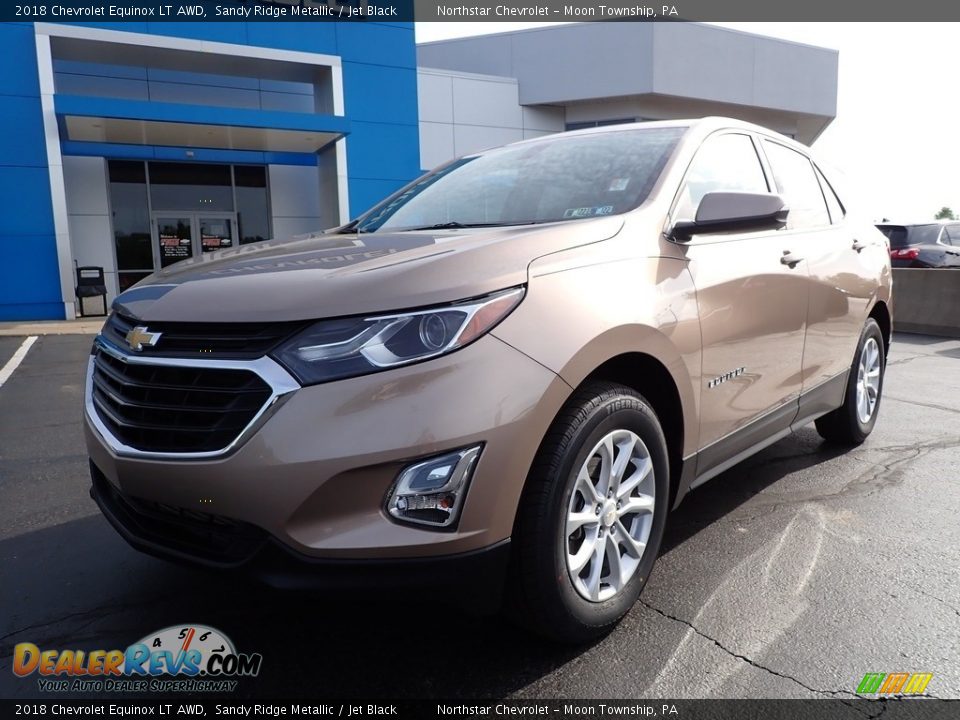 2018 Chevrolet Equinox LT AWD Sandy Ridge Metallic / Jet Black Photo #2