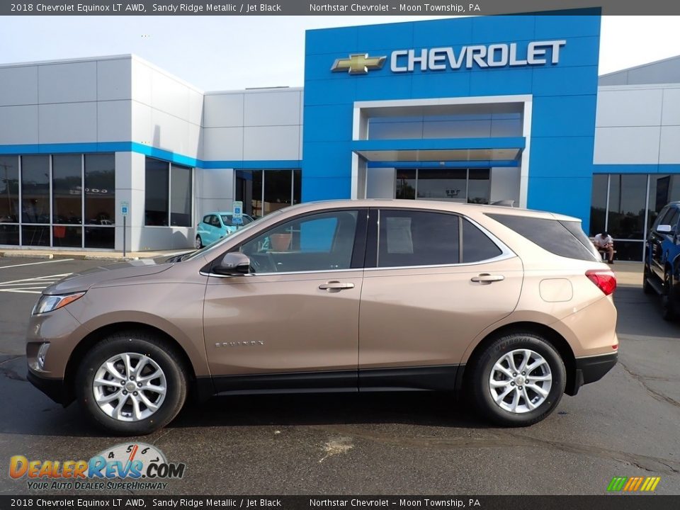 2018 Chevrolet Equinox LT AWD Sandy Ridge Metallic / Jet Black Photo #3