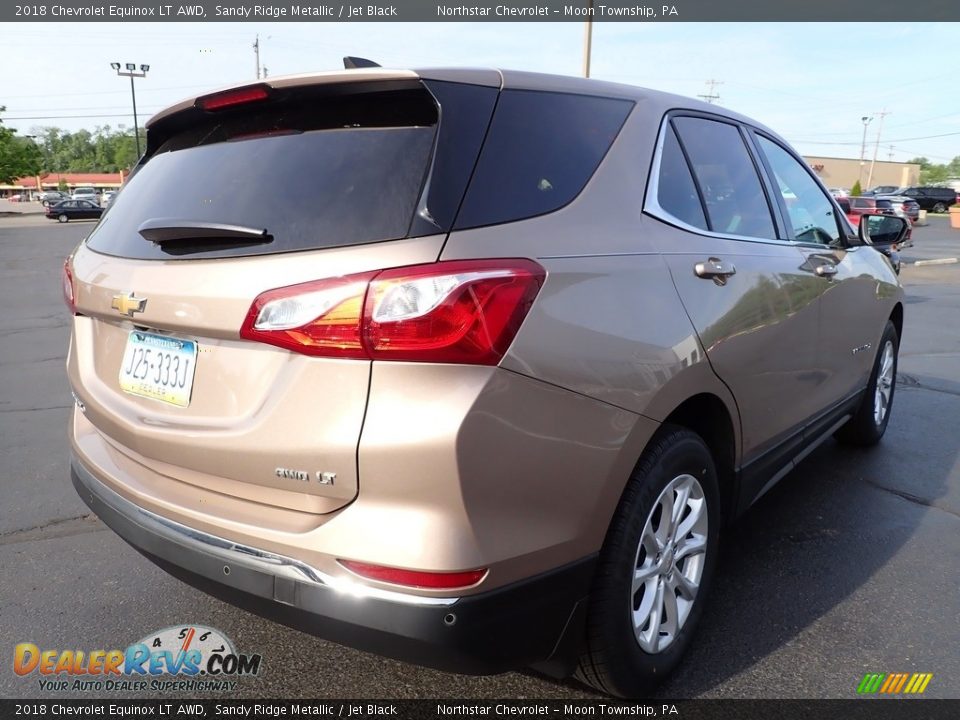 2018 Chevrolet Equinox LT AWD Sandy Ridge Metallic / Jet Black Photo #8