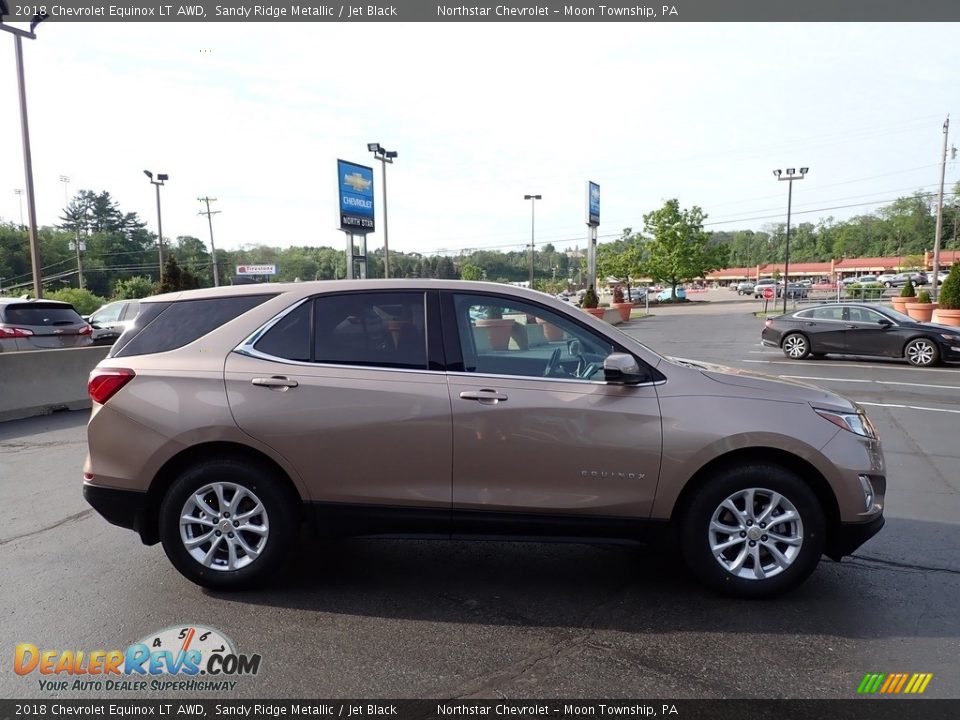 2018 Chevrolet Equinox LT AWD Sandy Ridge Metallic / Jet Black Photo #10