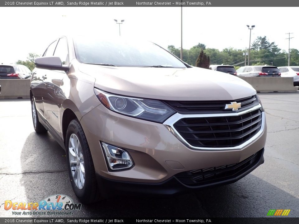 2018 Chevrolet Equinox LT AWD Sandy Ridge Metallic / Jet Black Photo #12