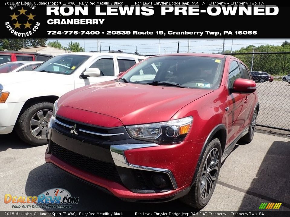 2018 Mitsubishi Outlander Sport ES AWC Rally Red Metallic / Black Photo #1