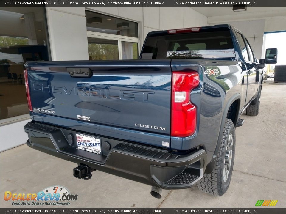 2021 Chevrolet Silverado 2500HD Custom Crew Cab 4x4 Northsky Blue Metallic / Jet Black Photo #4