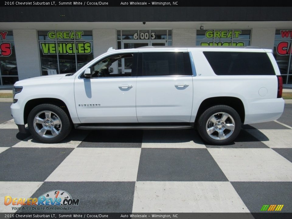 2016 Chevrolet Suburban LT Summit White / Cocoa/Dune Photo #1