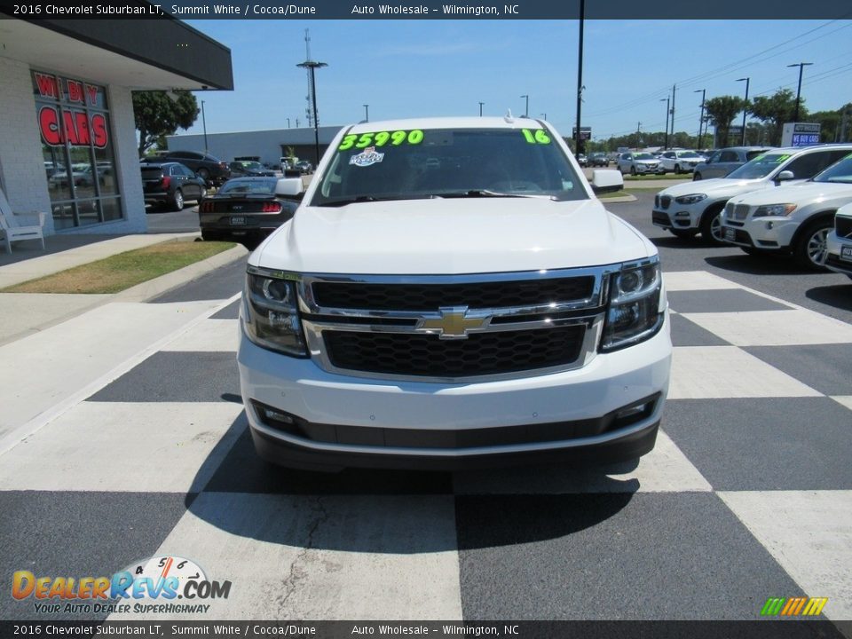 2016 Chevrolet Suburban LT Summit White / Cocoa/Dune Photo #2