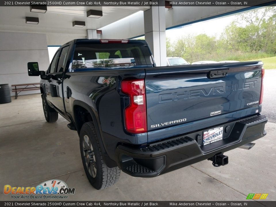 2021 Chevrolet Silverado 2500HD Custom Crew Cab 4x4 Northsky Blue Metallic / Jet Black Photo #7