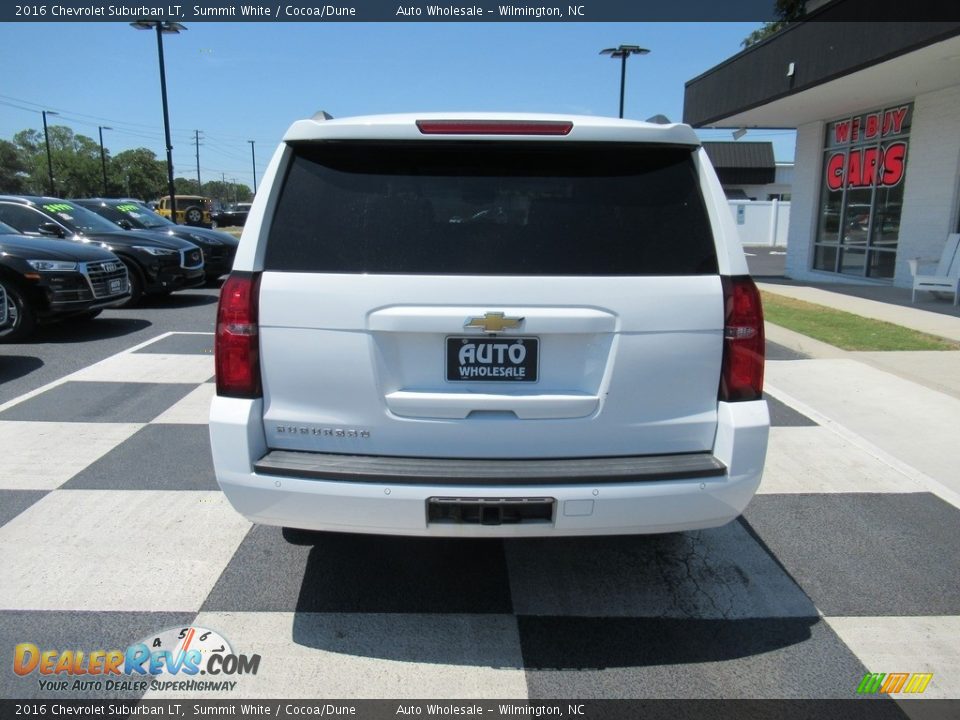 2016 Chevrolet Suburban LT Summit White / Cocoa/Dune Photo #4