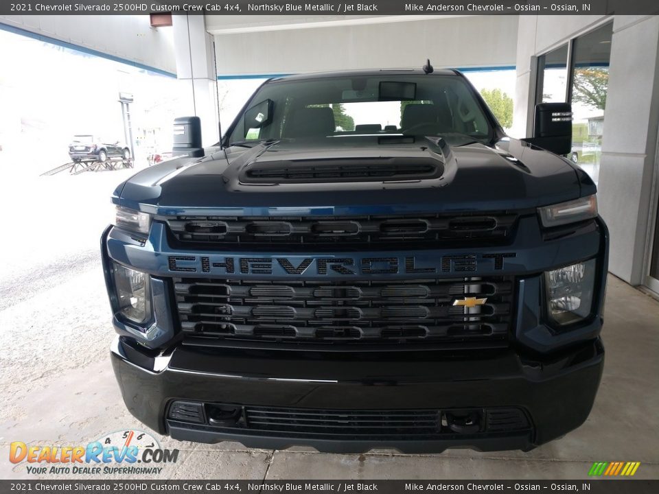 2021 Chevrolet Silverado 2500HD Custom Crew Cab 4x4 Northsky Blue Metallic / Jet Black Photo #9